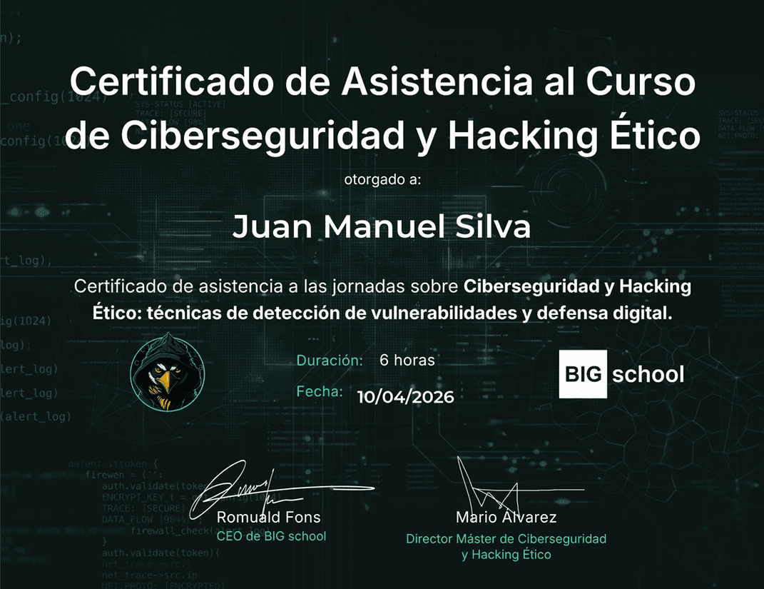 Certificado en Ciberseguridad y Hacking Ético
