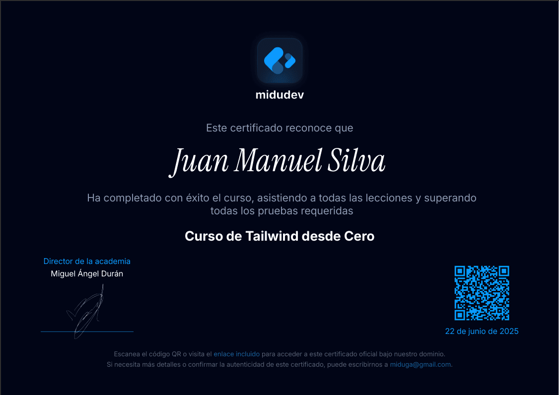Curso de Tailwind CSS desde cero